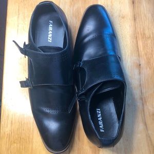 Mens Faranzi black dress shoes